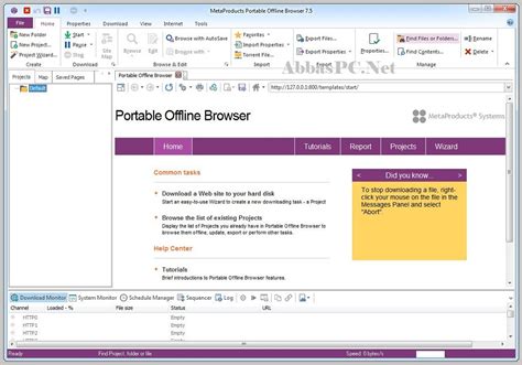 MetaProducts Portable Offline Browser 7.8.4652 with Crack